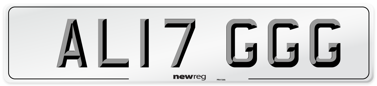 AL17 GGG Number Plate from New Reg